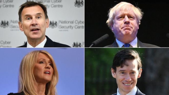 Jeremy Hunt, Boris Johnson, Rory Stewart và Esther McVey khẳng định ra tranh cử Jeremy Hunt, Boris Johnson, Rory Stewart và Esther McVey khẳng định ra tranh cử
