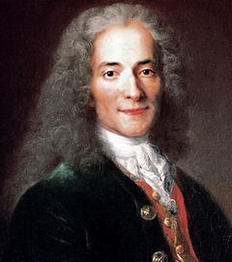 Voltaire khi 24 tuổi do Catherine Lusurier vẽ.