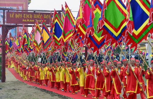 Lễ hội Tịch điền Đọi Sơn năm 2017.