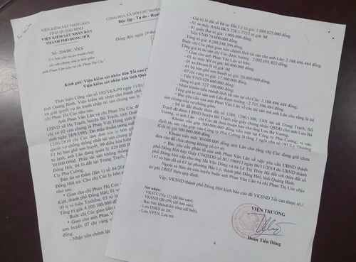 Văn bản báo cáo vụ án tranh chấp tài sản chung sau ly hôn giữa anh Phan Văn Lân và chị Phan Thị Cúc gửi báo Sức khỏe&Đời sống.