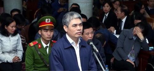 Bị cáo Nguyễn Xuân Sơn phủ nhận việc nhận 69 tỷ đồng từ Công ty BSC để thực hiện chi lãi ngoài hợp đồng tiền gửi, chăm sóc khách hàng.