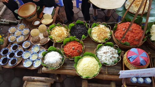 Các loại xôi ở Phú Gia.
