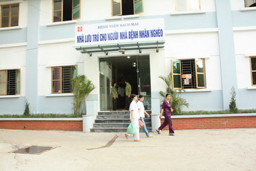 Nhà lưu trú cho bệnh nhân nghèo BV Bạch Mai.