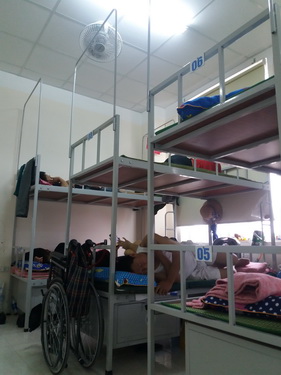 Nhà lưu trú tại BV Phổi Trung ương.