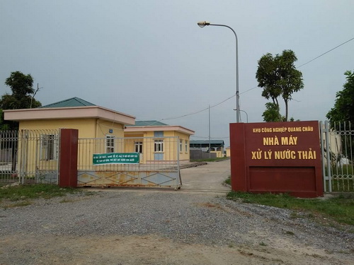 Nhà máy xử lý nước thải khu công nghiệp Quang Châu.