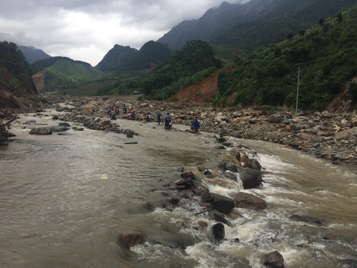 Một góc Nặm Păm tan hoang sau lũ dữ.