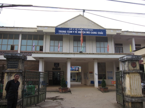 Trụ sở Trung tâm Y tế huyện Mù Cang Chải.