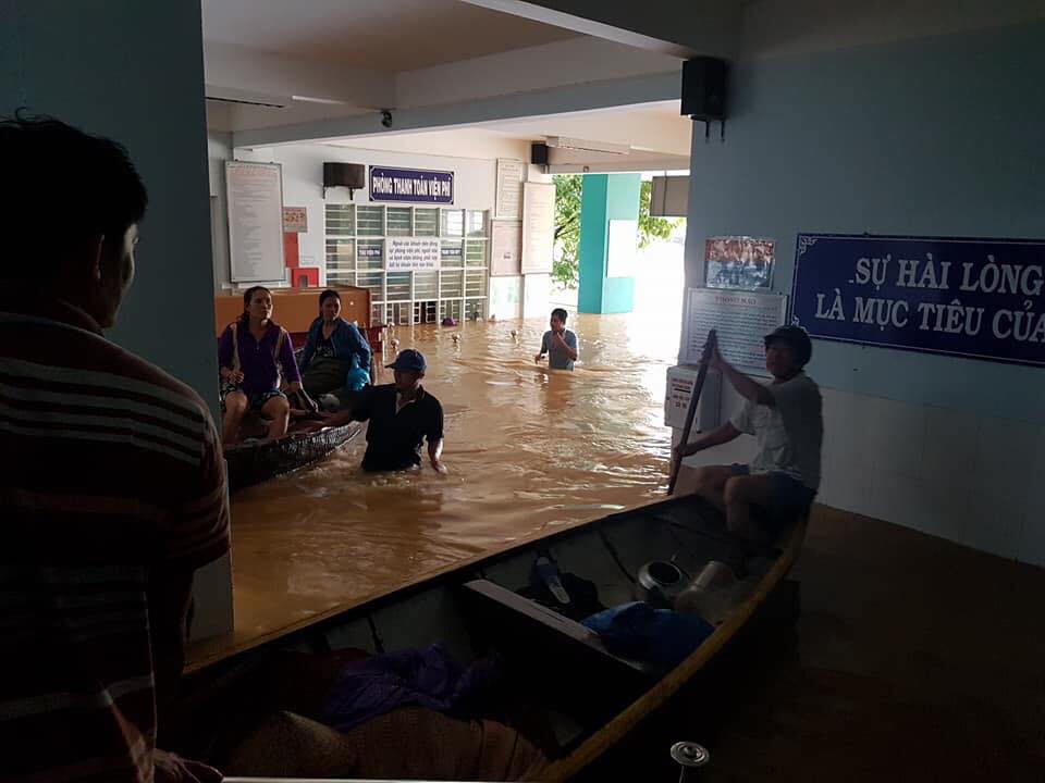 BVĐK khu vực Quảng Nam bị ngập sâu.