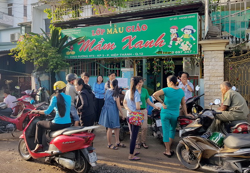 Cơ sở mầm non Mầm Xanh - nơi nhiều trẻ em bị đày đọa.