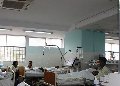 Nhiều bệnh nhân nặng được nhân viên y tế là các sơ giúp đỡ dần bình phục.