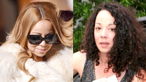 Mariah Carey (bên trái), diva lớn nhất Hollywood cắt đứt mọi mối quan hệ với em gái Alison Carey Scott (bên phải).