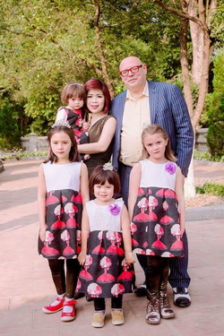 Cả gia đình của Jean và Minh Thu.