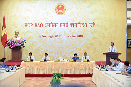 Văn phòng Chính phủ tổ chức buổi họp báo Chính phủ thường kỳ tháng 5.