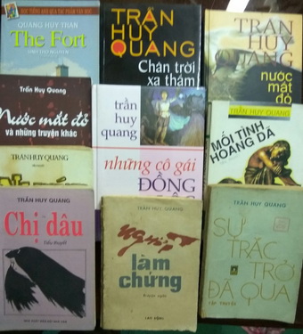 Một số tác phẩm của nhà văn Trần Huy Quang.