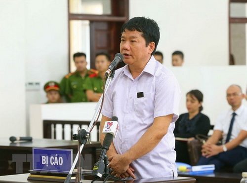 Bị cáo Đinh La Thăng nói lời sau cùng trước khi tòa nghị án để tuyên án.
