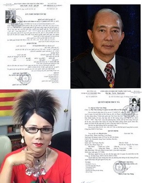 Đào Minh Quân và Phạm Lisa - những kẻ cầm đầu tổ chức phản động, đang bị truy nã.