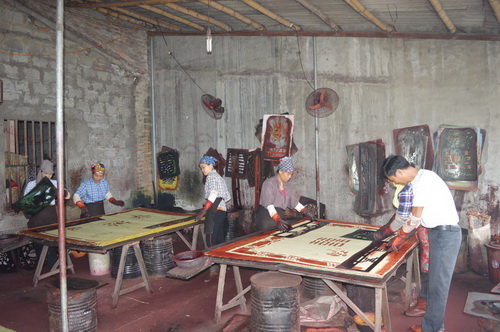 In mẫu chiếu hoa.