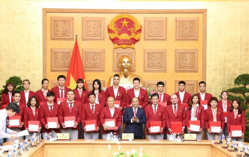 Thủ tướng Nguyễn Xuân Phúc biểu dương và đánh giá cao thành tích mà đoàn TTVN giành được tại Asian Games 2018.