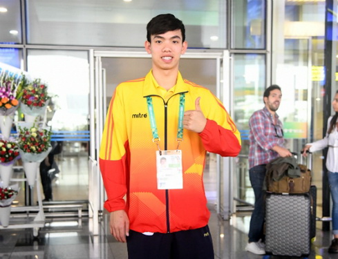 Kình ngư Nguyễn Huy Hoàng - HCV Olympic trẻ 2018. Ảnh: Y Trang
