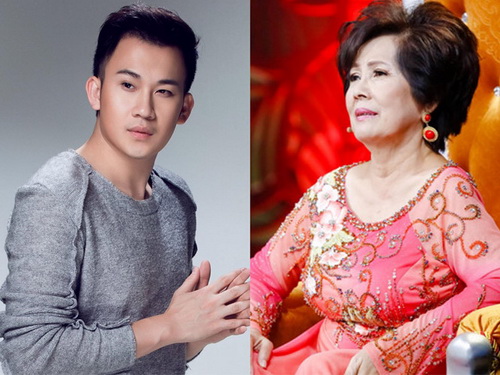 Dương Triệu Vũ (bên trái) đã phải xin lỗi danh ca Phương Dung (bên phải) sau những phát ngôn hỗn hào gần đây nhằm vào nữ danh ca.