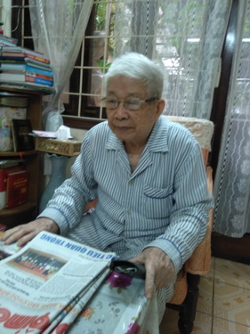 GS. Bùi Đại tại nhà riêng (cuối năm 2018).