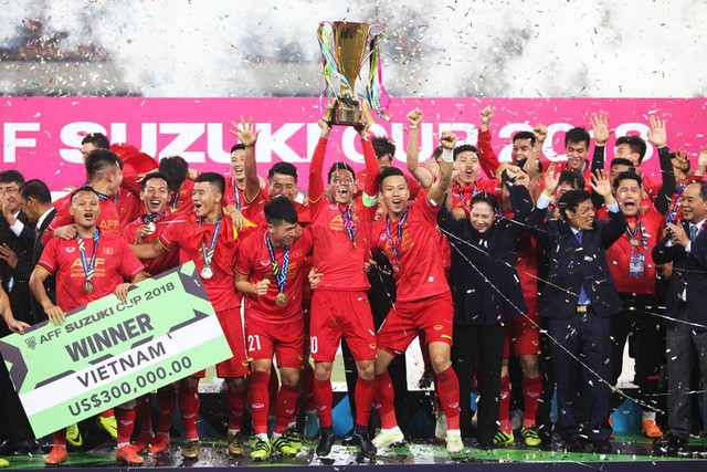 Đội tuyển bóng đá Việt Nam giành chức vô địch AFF Cup 2018.