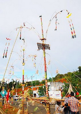 Cây nêu Tây Nguyên.