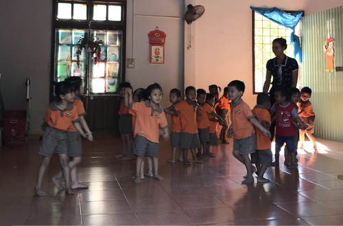 Lớp học trong hội trường đội sản xuất. Lớp học trong hội trường đội sản xuất.