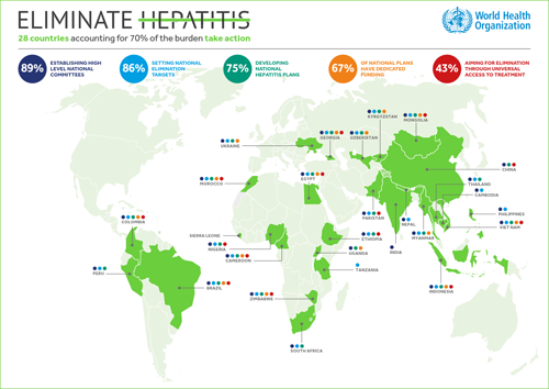 Việt Nam nằm trong 28 quốc gia có gánh nặng bệnh tật từ Viêm gan virut cao nhất trên thế giới.