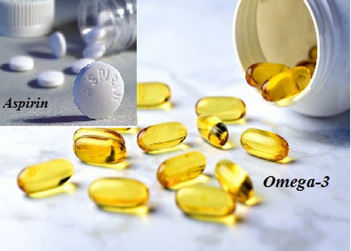 Không dùng omega-3 cùng thuốc chống đông aspirin.