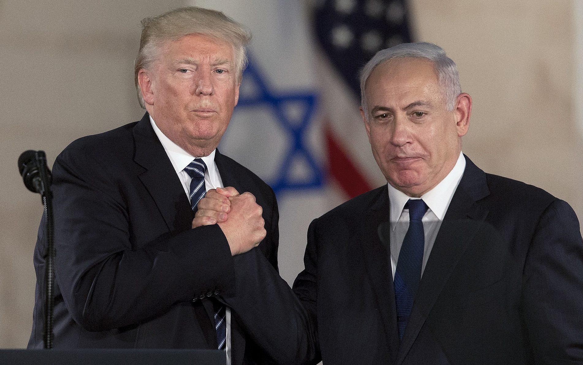Tổng thống Mỹ và Thủ tướng Israel.