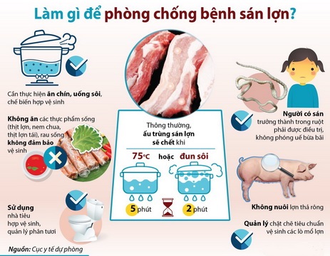 Cách phòng bệnh sán lợn.