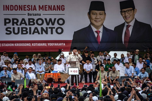 Không chỉ có Tổng thống Widodo, ứng cử viên Prabowo Subianto cũng đang giành rất nhiều lợi thế.