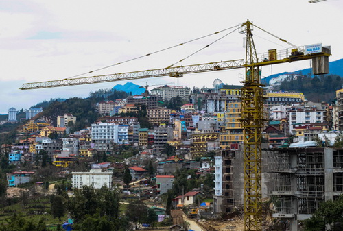 Đại công trường ở Sa Pa.