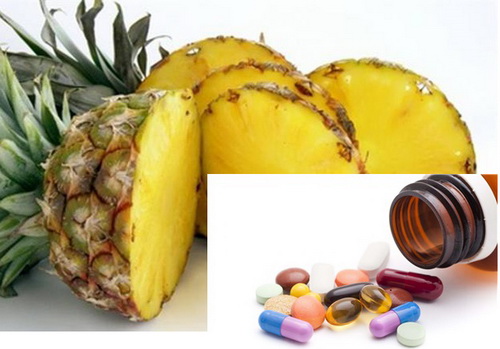 Bromelain chiết xuất từ quả dứa cũng gây nhiều tác dụng không mong muốn.