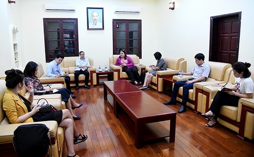 Toàn cảnh buổi làm việc. Ảnh:  Văn Duy