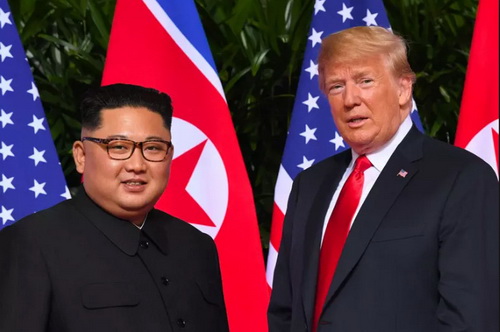 Tổng thống Mỹ D. Trump và Nhà lãnh đạo Triều Tiên Kim Jong -un.