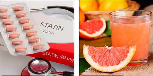 Không uống thuốc nhóm statin cùng nước bưởi.