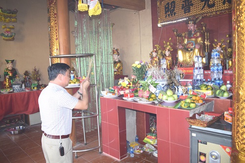 Đền thờ Hoàng Cần tại xã Hải Lãng, Tiên Yên. Ảnh: TL
