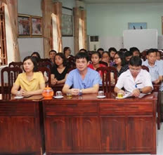 Các học viên đến từ BVĐK tỉnh Tuyên Quang tham gia lớp học hỗ trợ chuyên môn.