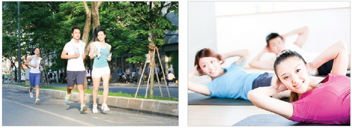 Chạy bộ hoặc tập luyện trong nhà đều phù hợp với mọi người.