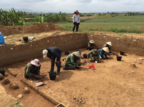 Những hố đào quan trọng ở di tích An Khê đã được khai quật.