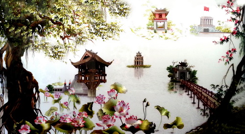 Được thực hiện hoàn toàn bằng tay, mỗi bức tranh thêu là một tác phẩm nghệ thuật riêng biệt.