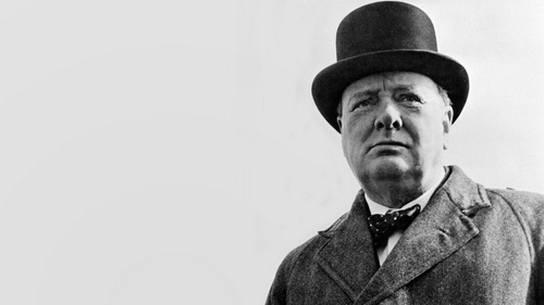 Wiston Churchill (1874 - 1965).