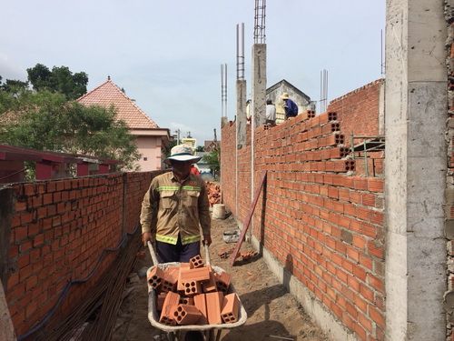 Một công trình không phép tại  KP 2, phường Thạnh Lộc, quận 12.Một công trình không phép tại  KP 2, phường Thạnh Lộc, quận 12.