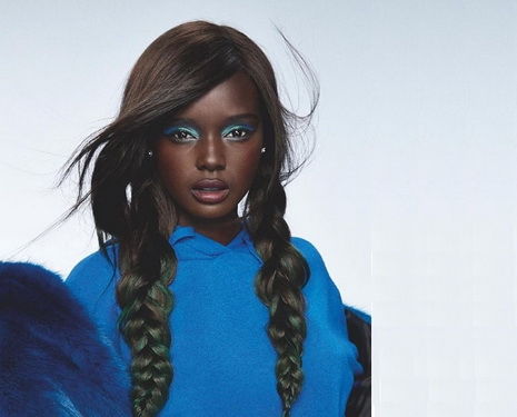 Siêu mẫu gốc Nam Sudan Duckie Thot.