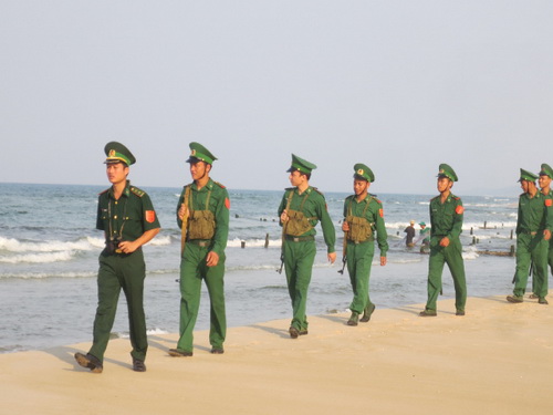 Bộ đội Biên phòng tuần tra khu vực biên giới biển. Bộ đội Biên phòng tuần tra khu vực biên giới biển.