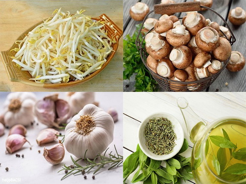 Tỏi, nấm hương, trà xanh và giá đỗ là những thực phẩm có hiệu quả giúp cơ thể chống lại virus.