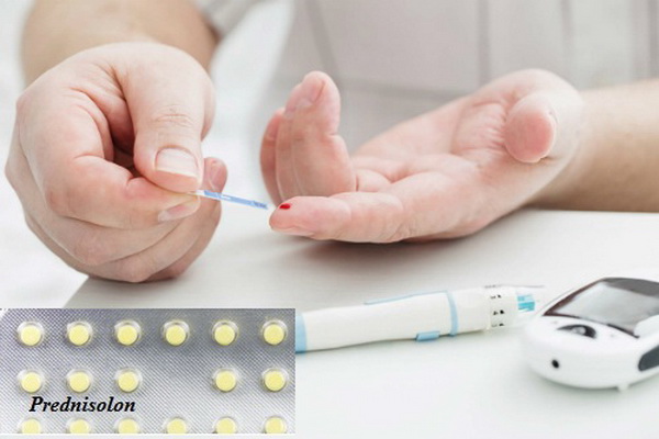 Người bệnh đái tháo đường cần thận trọng khi dùng prednisolon.