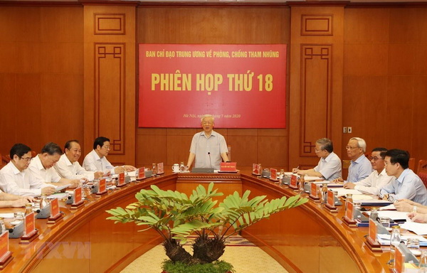 Tổng Bí thư, Chủ tịch nước Nguyễn Phú Trọng phát biểu chỉ đạo phiên họp.